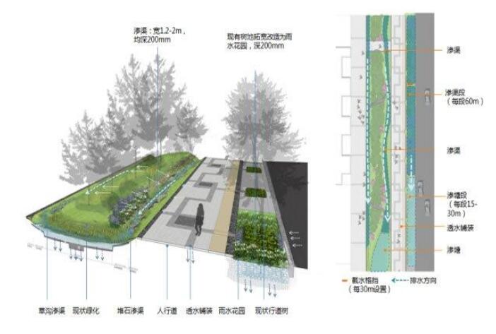 十堰恐龍化工介紹海綿城市道路施工結(jié)構(gòu)圖！請看下文